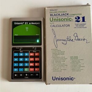 Unisonic 21 Deluxe Pocket Blackjack Computer